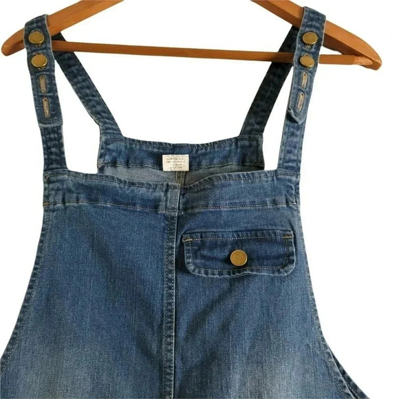 Soojun Vintage 90s Streetwear Large Stretch Denim Jean Overalls Blue Size M - Picture 11 of 12